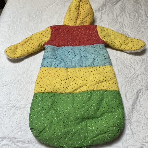 Quiltex Vintage Color Block Baby Bunting - Picture 5 of 13